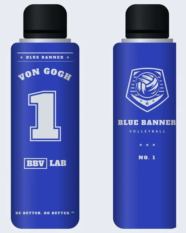 The Jersey tumbler design, engraved front and back