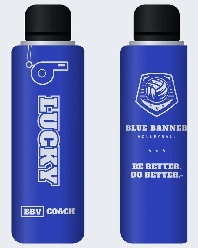 The Whistle tumbler design, engraved front and back