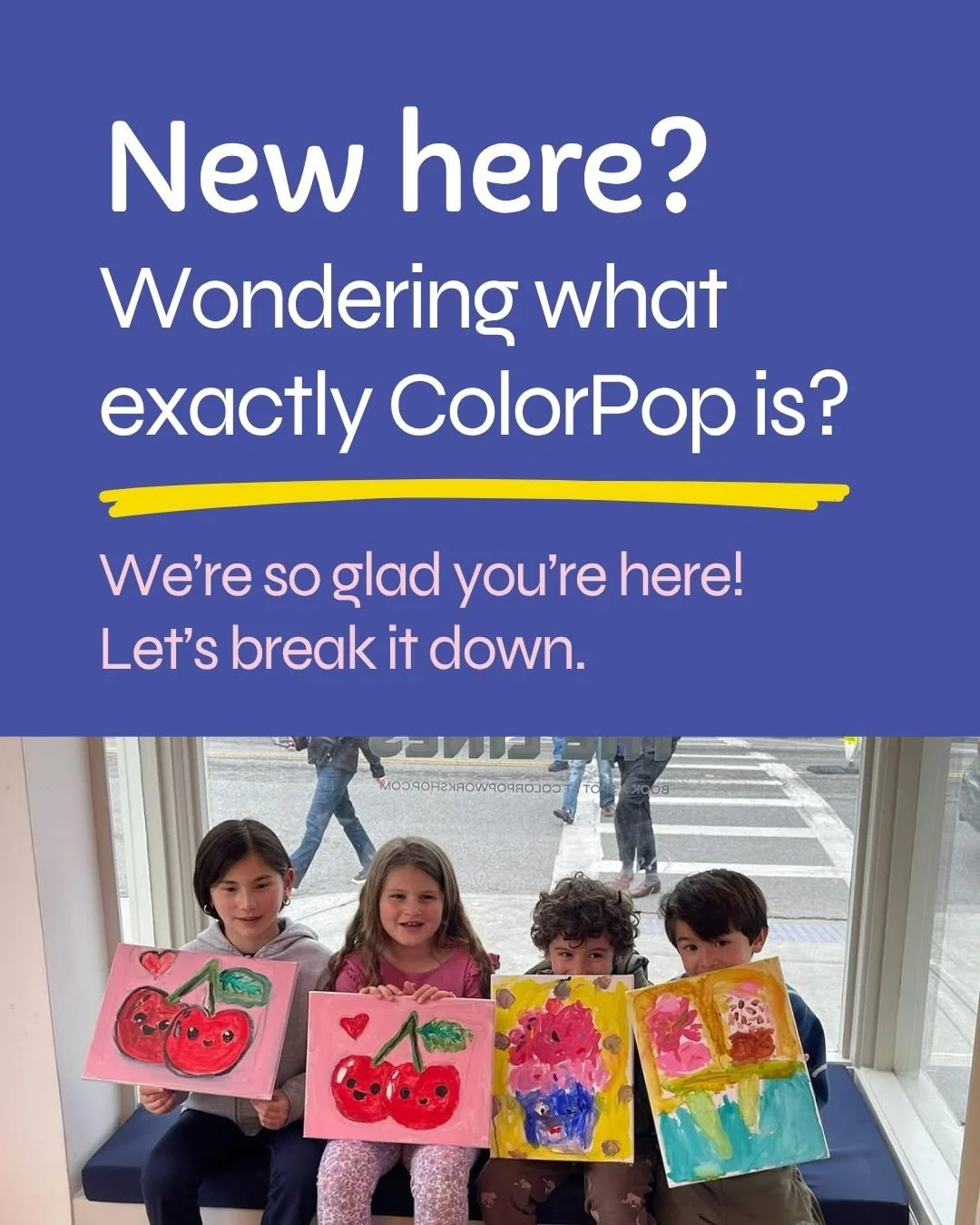 We&rsquo;ve been seeing a lot of new faces around here&hellip; so hi, we&rsquo;re ColorPop 👋

Not your average &ldquo;arts &amp; crafts.&rdquo; Think next-level projects, real techniques, and studio vibes led by our programming team that doesn&rsquo