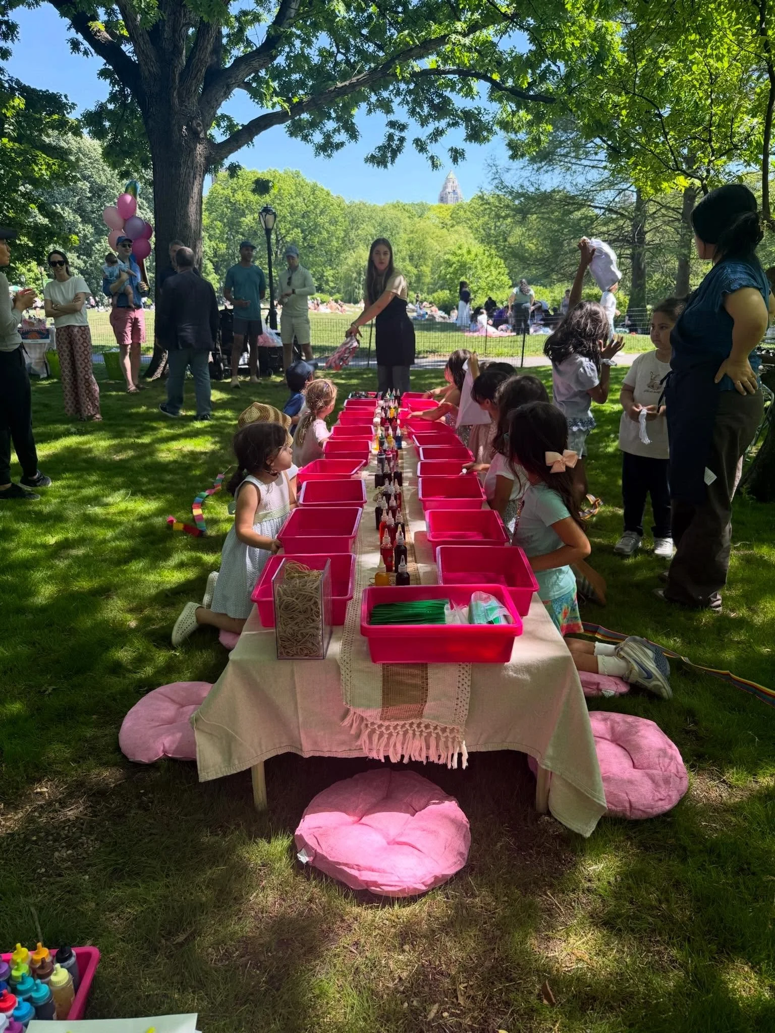 ColorPop this weekend felt like summer arriving early. ✨

We kicked off with Dalton day off from school camp, hosted a beautiful tie-dye birthday party in the park, welcomed a camp group into the studio to create custom swag and meet new friends, and