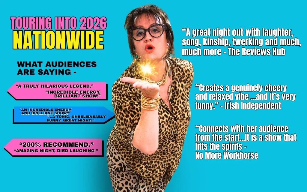 Promotional poster for touring comedy show in 2026 featuring Anne Gildea
