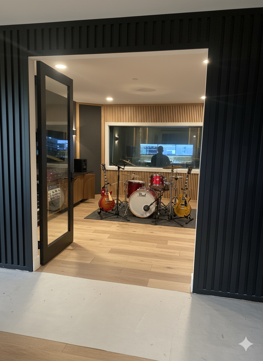 Media recording room option - Ai staged