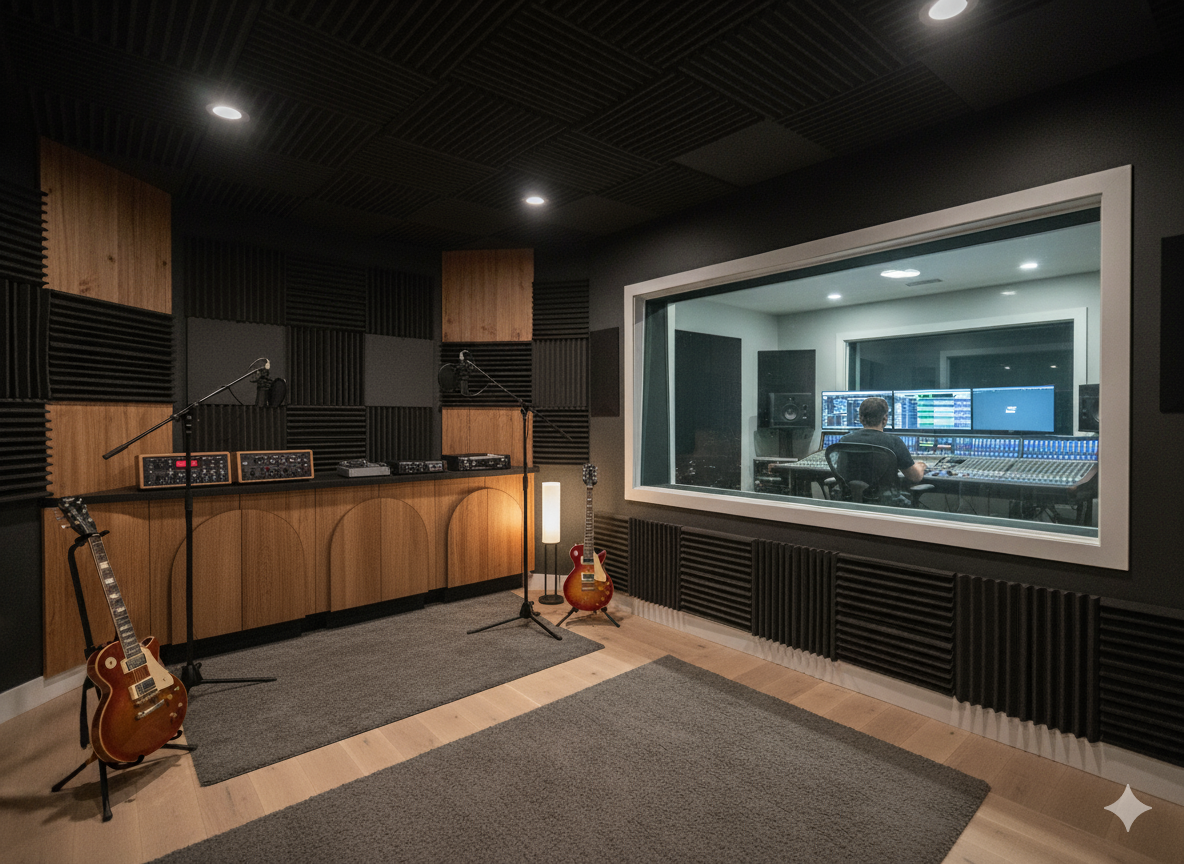 Media recording studio option - Ai staged