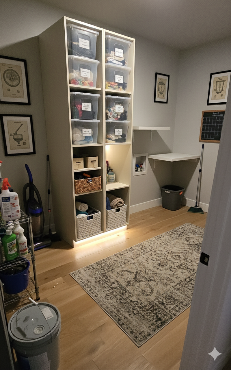 Storage room - Ai staged