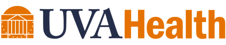 UVA Health logo with an orange outline of a building and the words 'UVA Health' in large dark and orange letters.