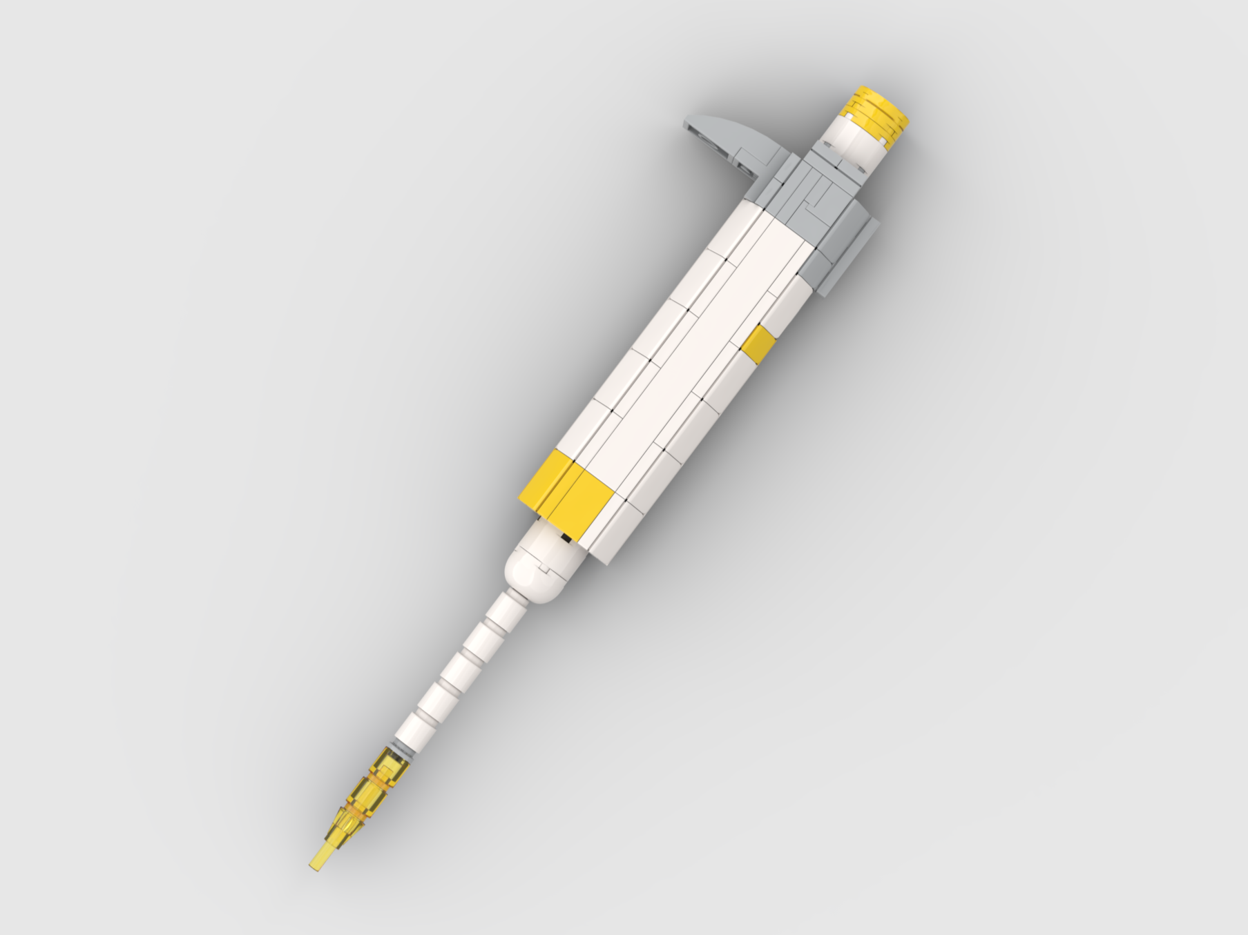 A LEGO model of a single-channel pipette