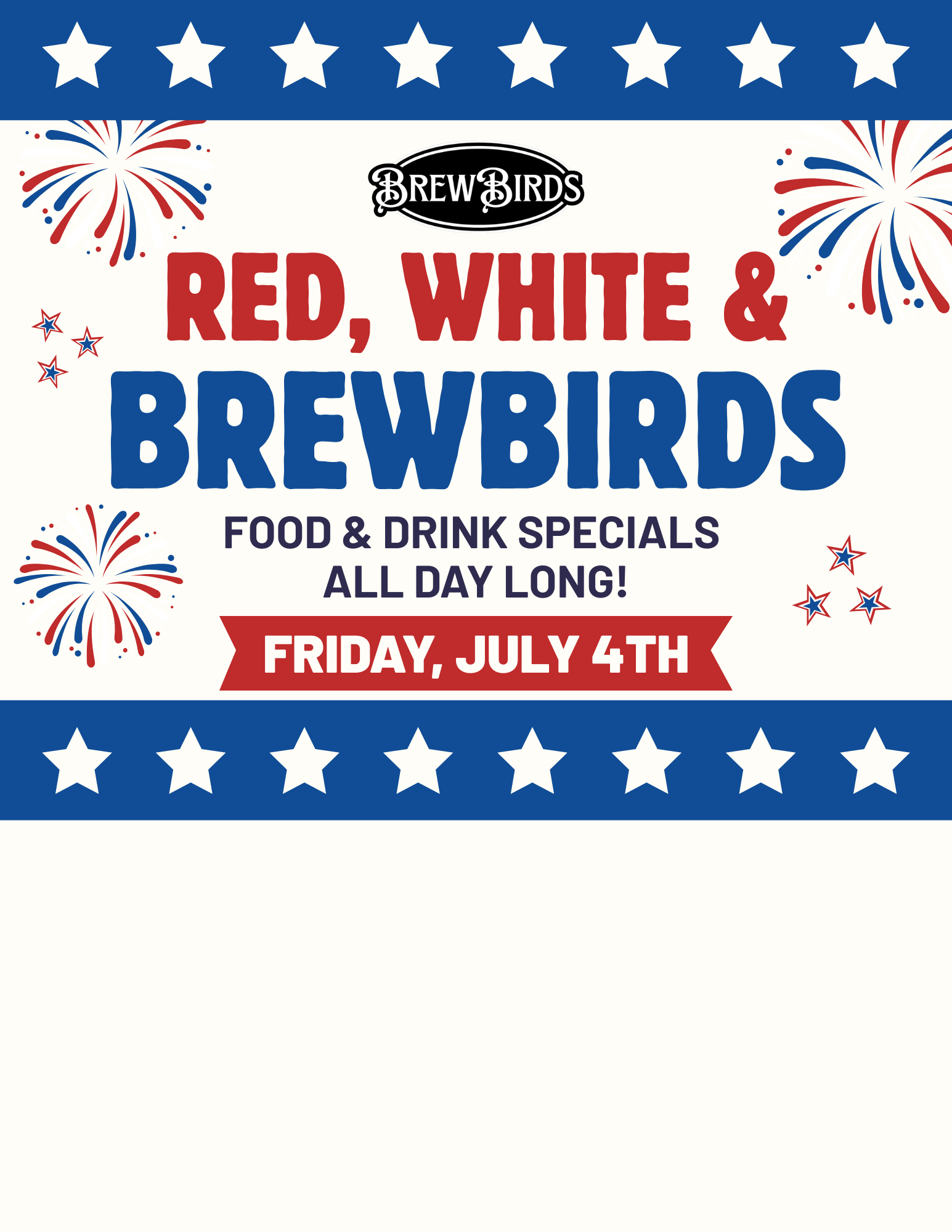 Red, White & BrewBirds