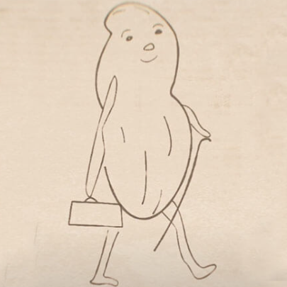Original drawing of Mr.Peanut in 1906 by Antonio Gentile