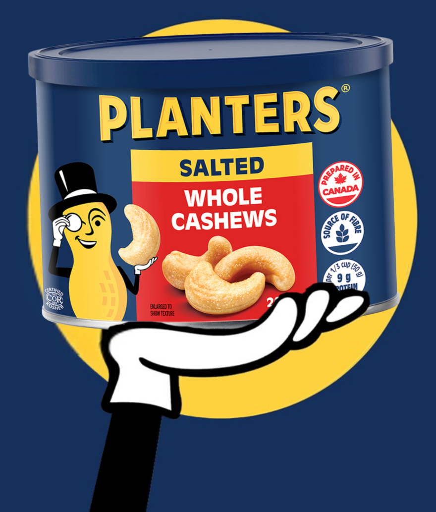 Planters whole salted cashews