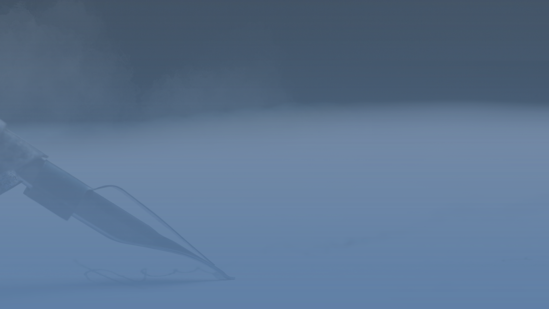 Fountain pen writing on white paper