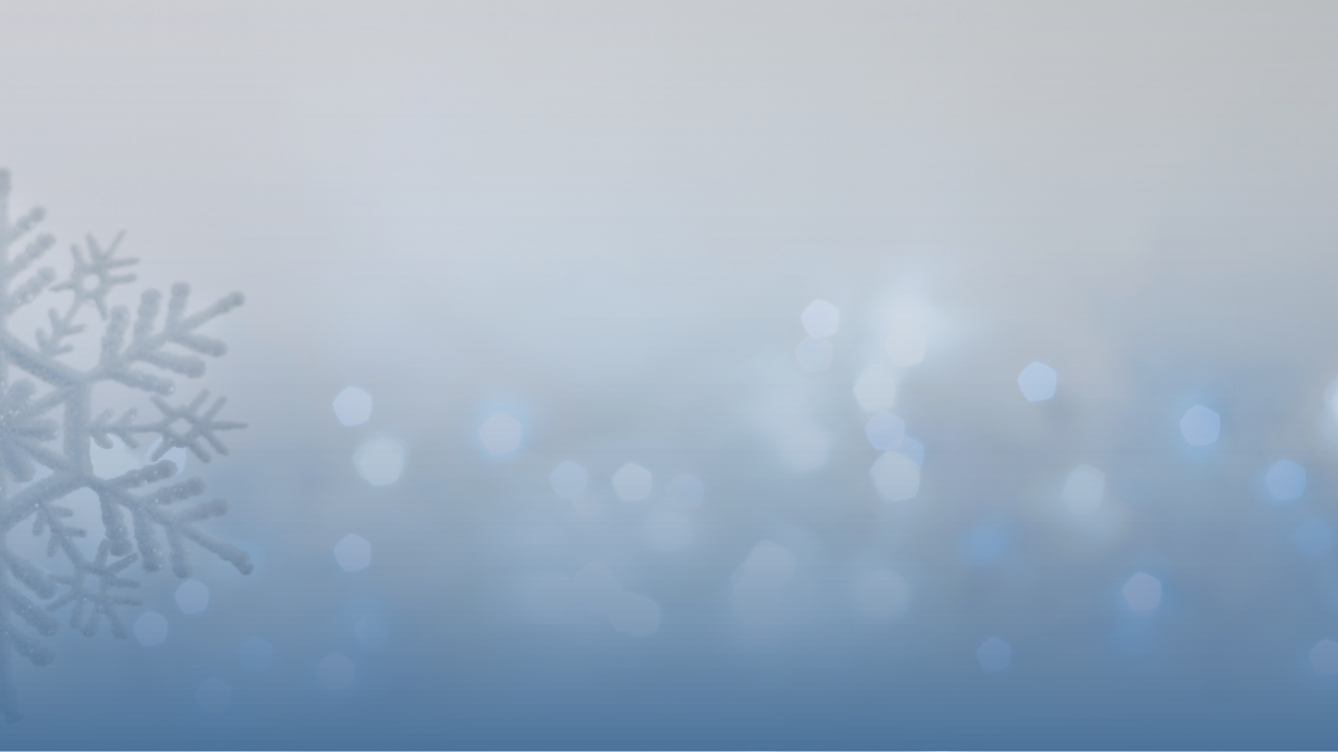 Large snowflake with abstract blue & white lights