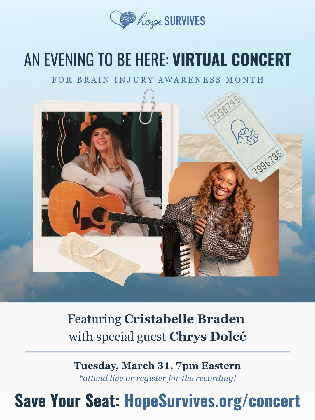 Hope Survives Virtual Concert March 2026