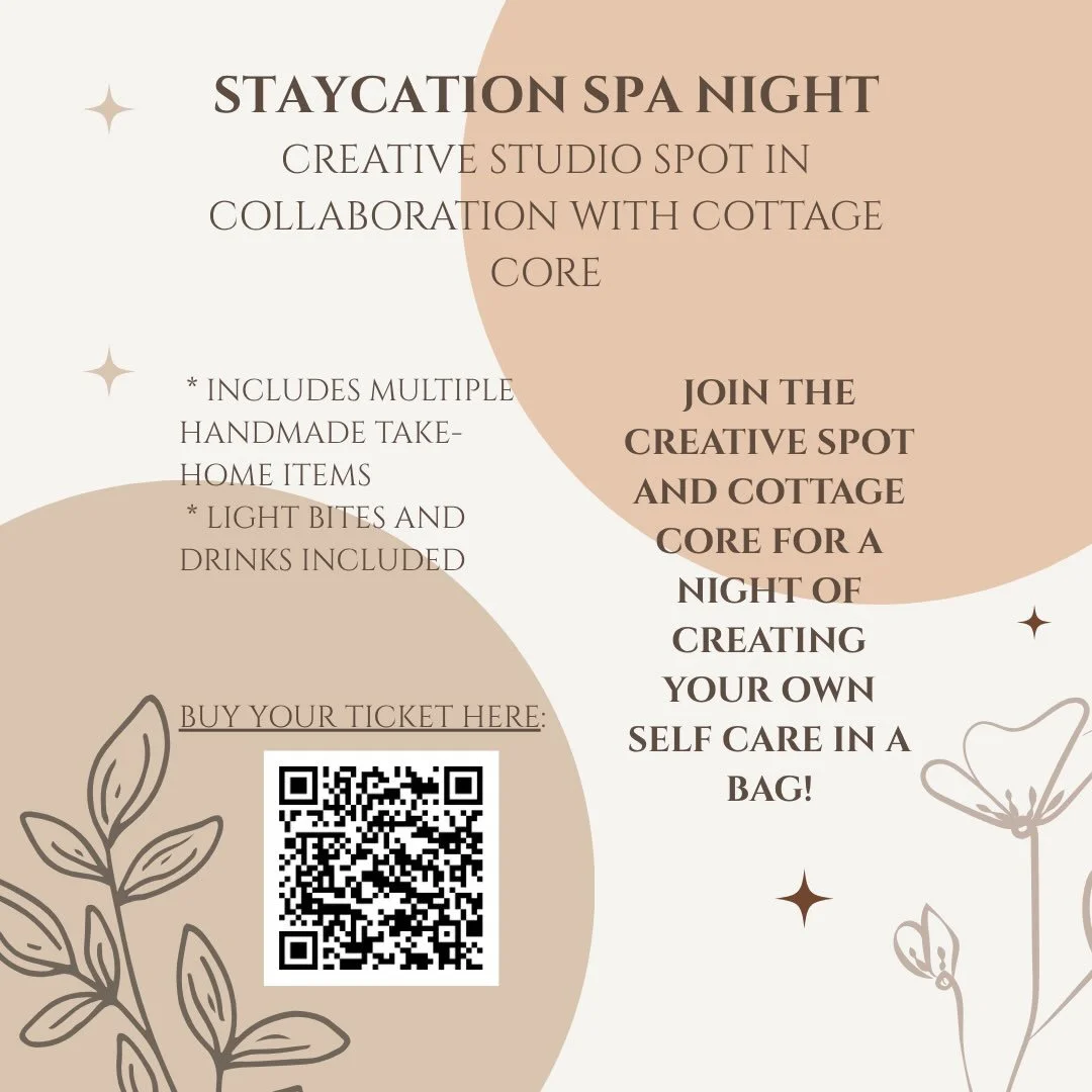 We are so excited to cohost with @creativespotstudio to bring a night of relaxation! ✨ build your own bath tea, create custom wax welt and a soothing linen spray, personalized and ready for you to slow down and relax 💆🏼&zwj;♀️