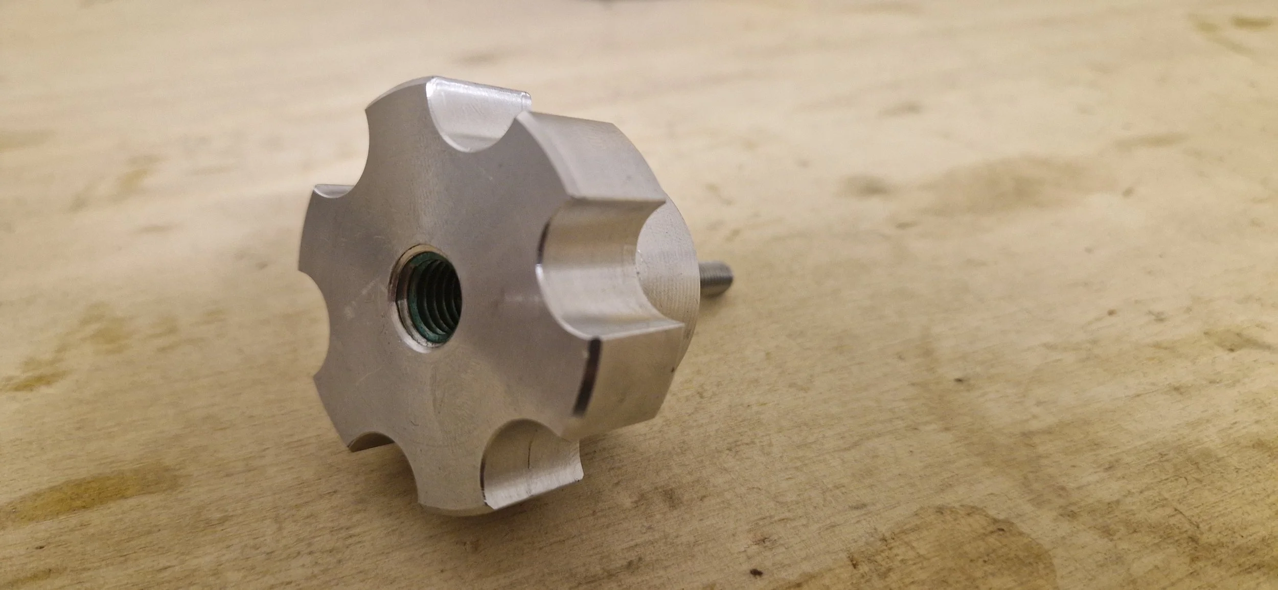 A precision‑machined handlebar alignment tool produced for a bicycle repair company developing a custom solution to a niche setup problem. Manufactured from durable steel with accurately machined faces, reference surfaces and alignment features, this