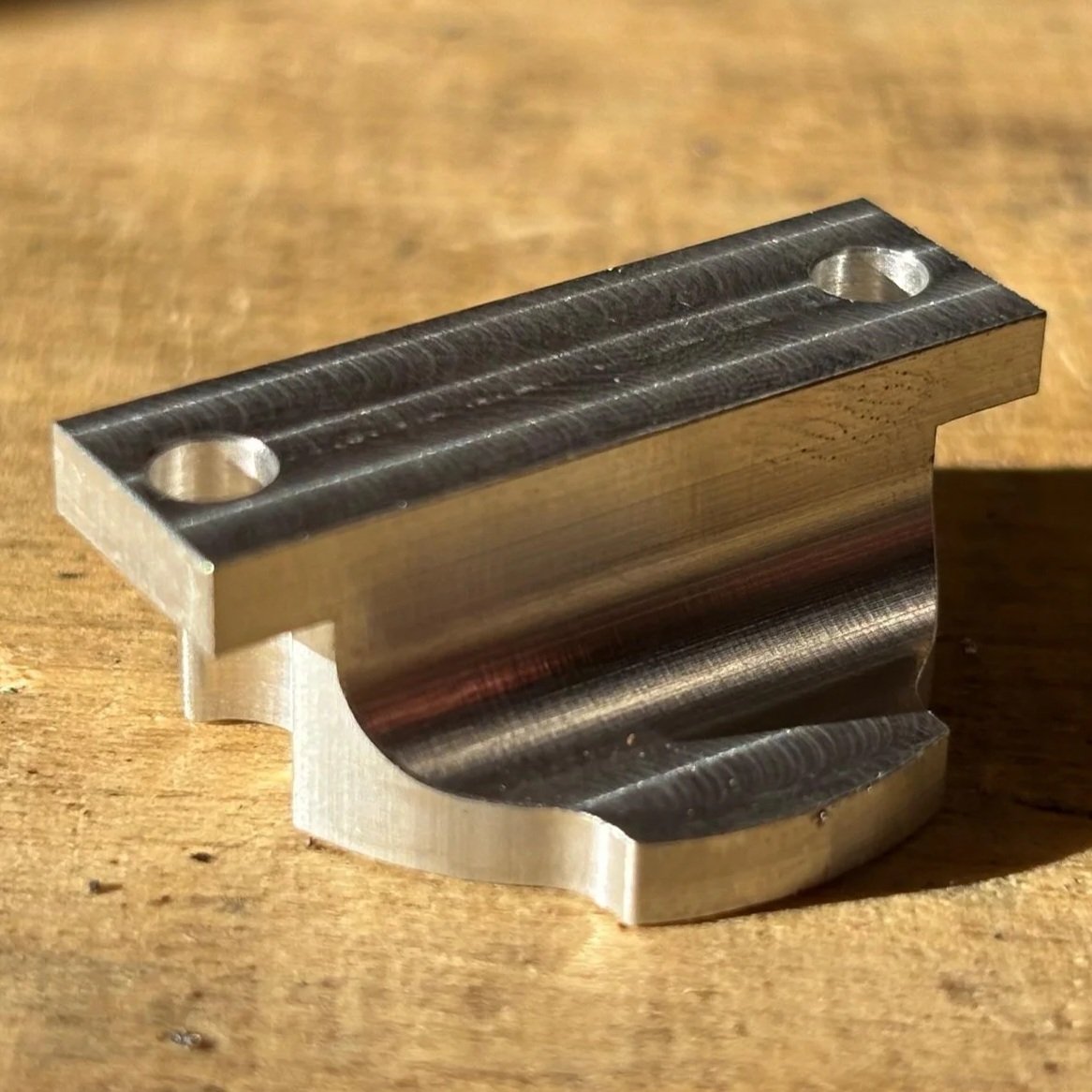 Precision machining of a custom one‑off metal component for prototype development, produced in a Northamptonshire engineering workshop using manual and CNC machining.