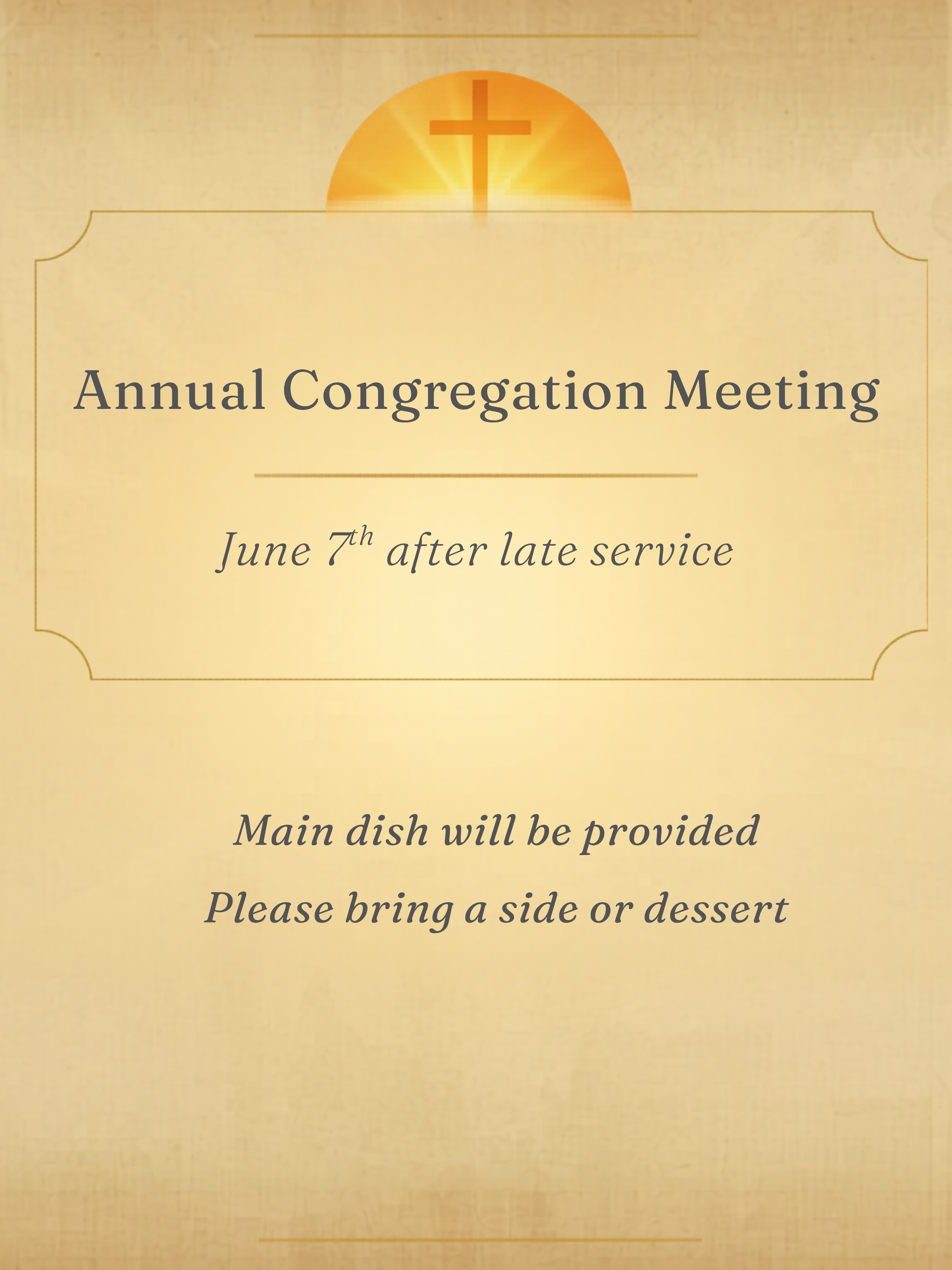 Annual Congregational Meeting