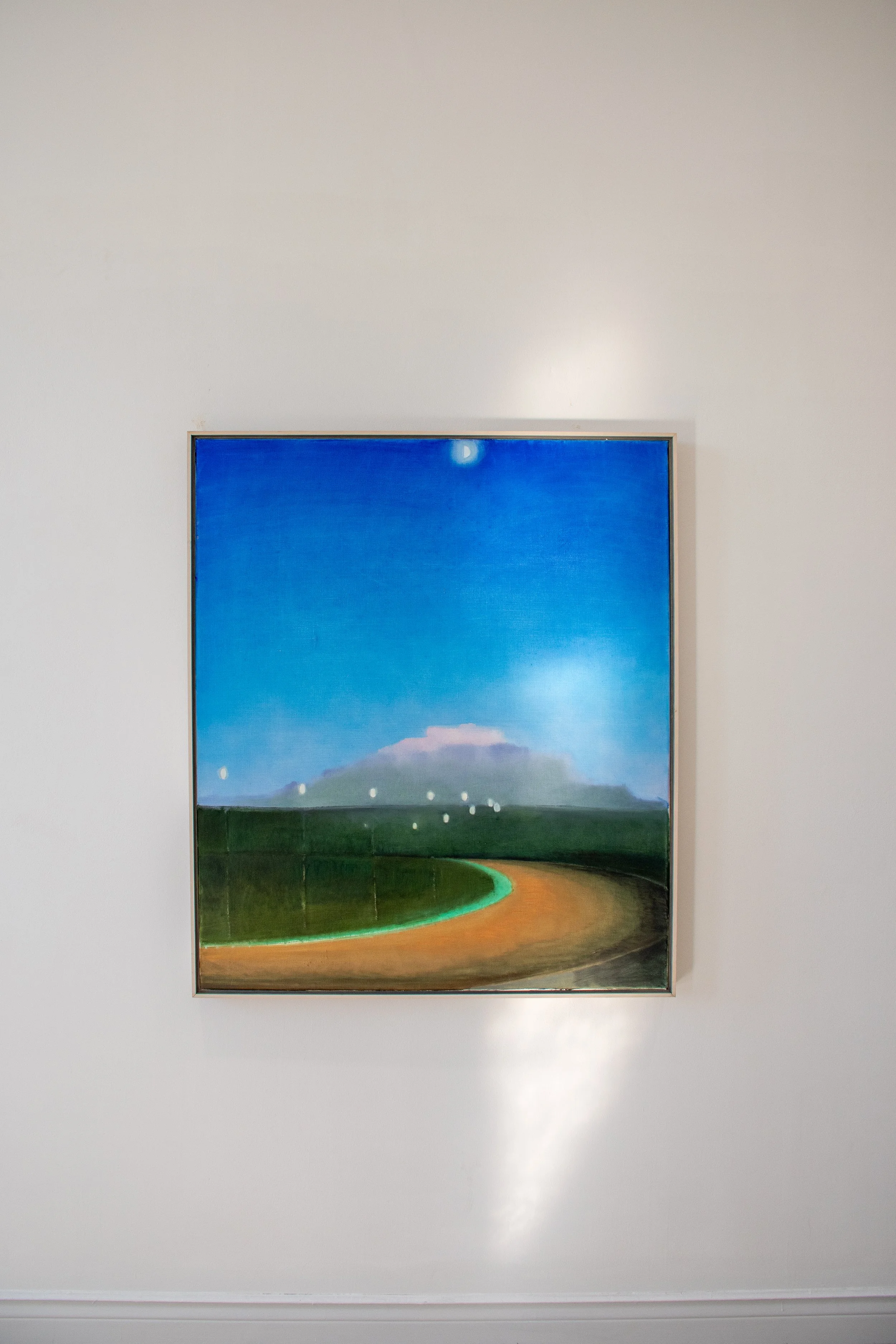 George Glenn, "Marquis Downs," 1991, oil on canvas, 42 x 36"