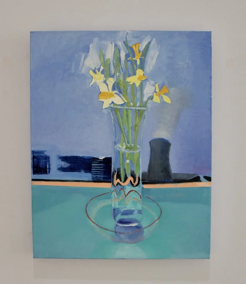 George Glenn, "Flowers of Hope," 2009, oil on canvas, 28 x 22"