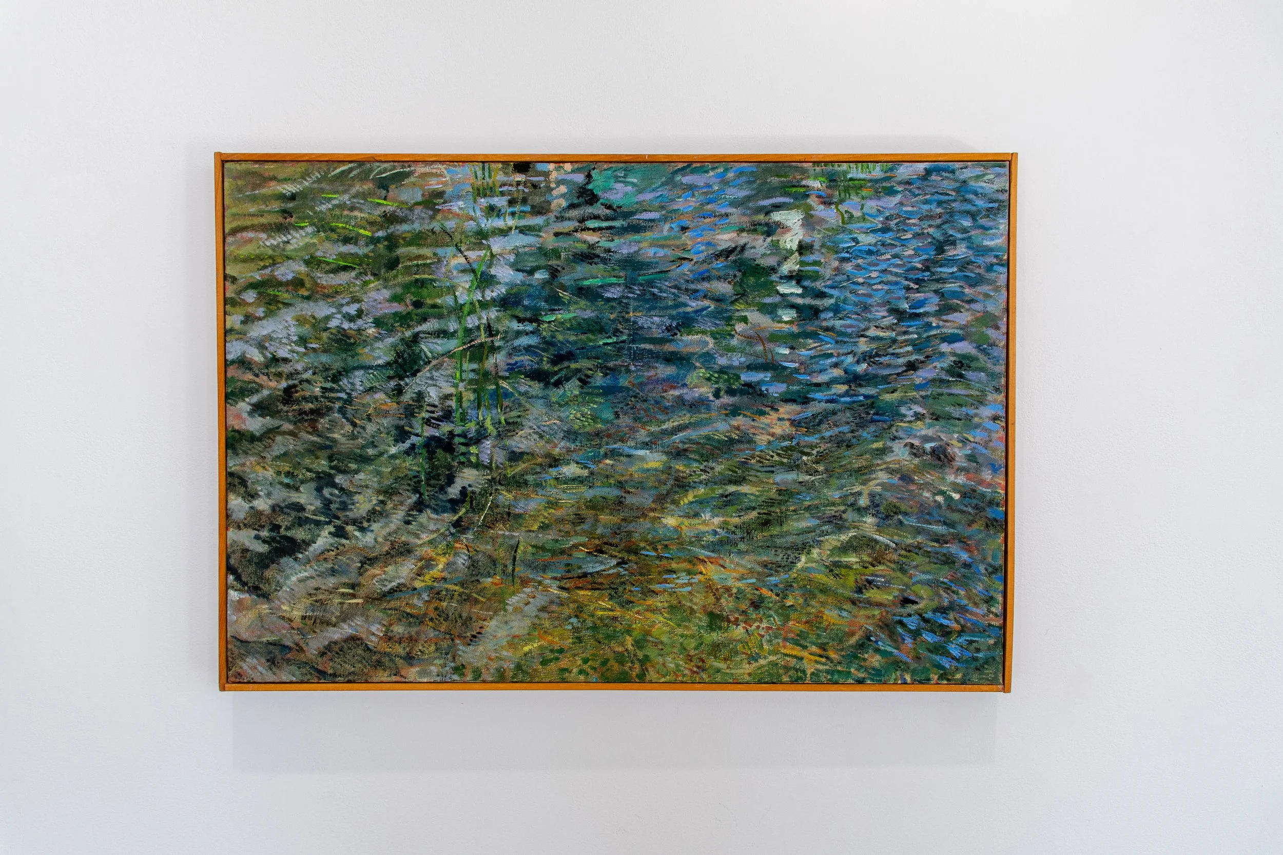 George Glenn, "Emma Lake - Water," 1978, oil on board, 24 x 36"