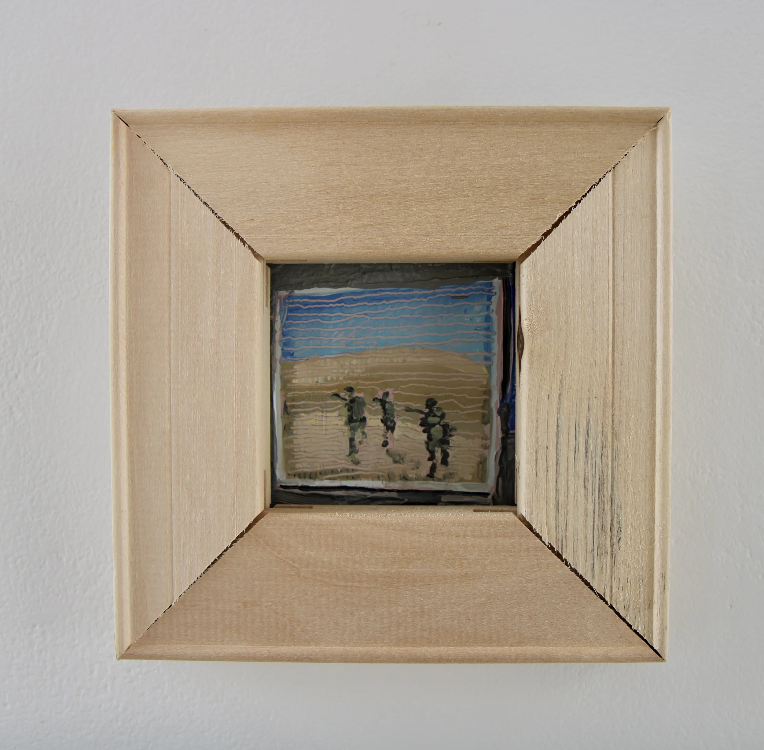 George Glenn, "Operation Desert Storm: The First Gulf War," 200304, acrylic on canvas, 4 x 3.5"