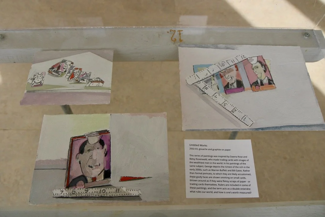 George Glenn, "The Measure of Wealth Series," 2001, acrylic on paper, varied sizes