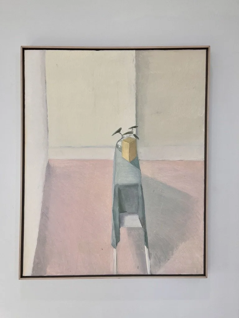 George Glenn, "Conjunction of Space," 1993, oil on canvas, 40 x 32"