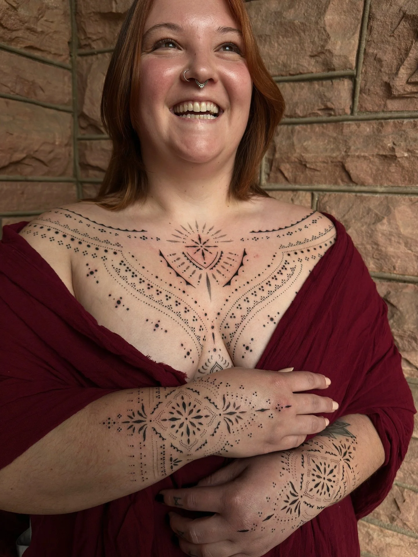 ahhhhk, my heart ! thank you sooo much stacy, it&rsquo;s been such a joy to work with you. over the moon about this wrist set and healed (with some touch-ups) chest. thank you for showing up with such presence and willingness to transform, i&rsquo;m 