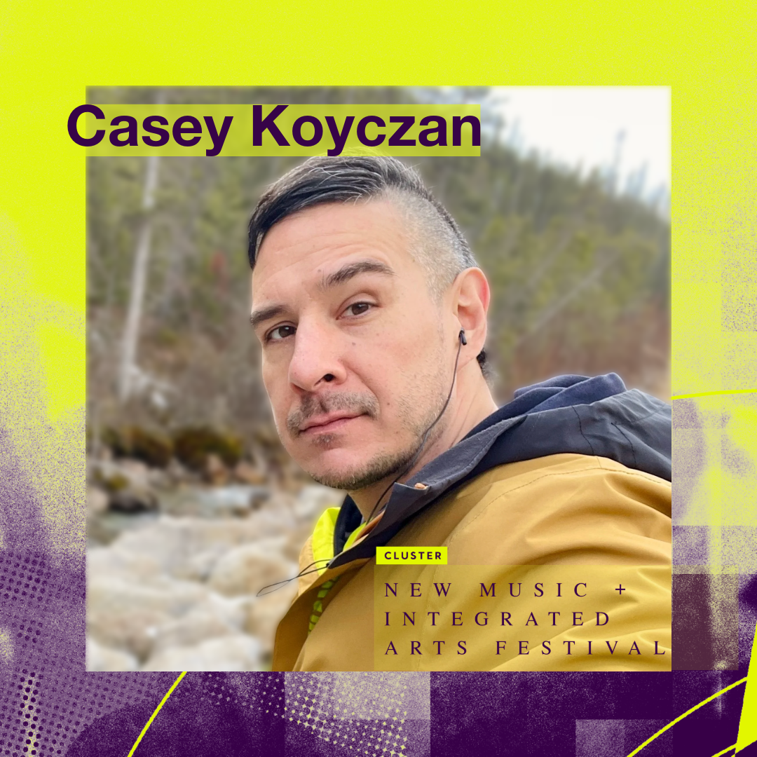 Casey Koyczan is a Dene multidisciplinary artist from Yellowknife, NT, that uses various mediums to communicate how culture and technology can grow together in order for us to develop a better understanding of who we are, where we come from, and wher