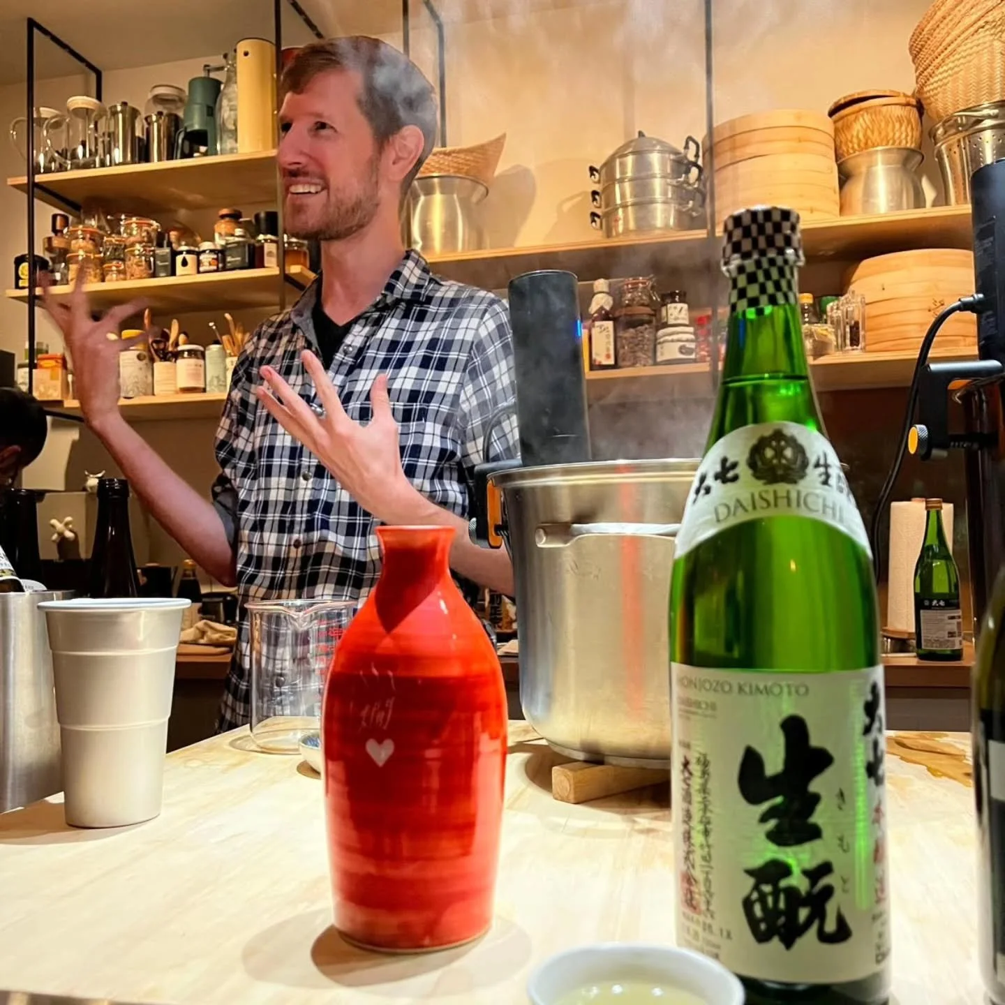 What an event to kick off Kanzake season! Thanks to @ricemarketdc for having me and @keita_sashimi_dc for a hot sake and sashimi pairing night.

It's so much fun exposing people to craft hot sake in the US, especially with such fun pairings as Ankimo
