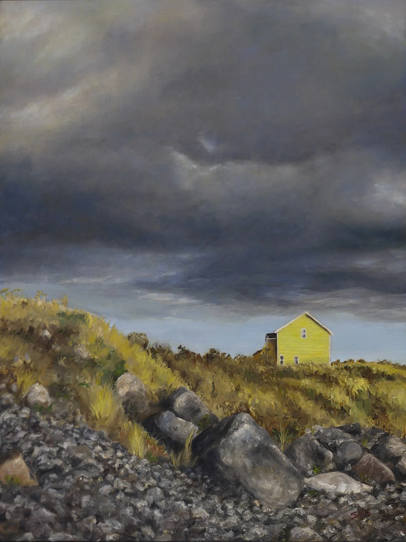 "Yellow House" (18"x24")