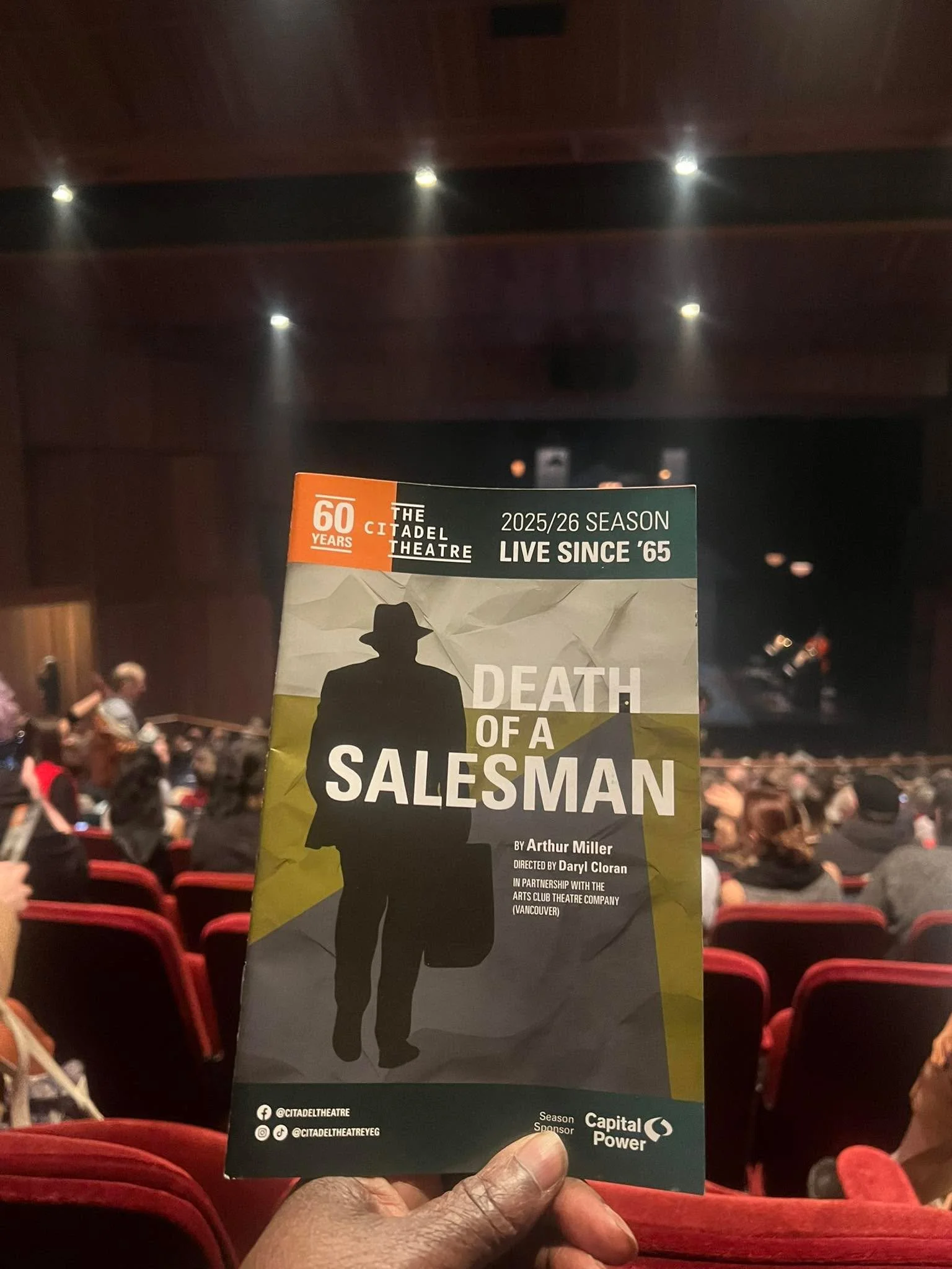 Saw Death of a Salesman at The Citadel. It was a thought provoking rendition of a classic. Many of the themes rang true and it hit differently for me now that I am a mother of a young son.