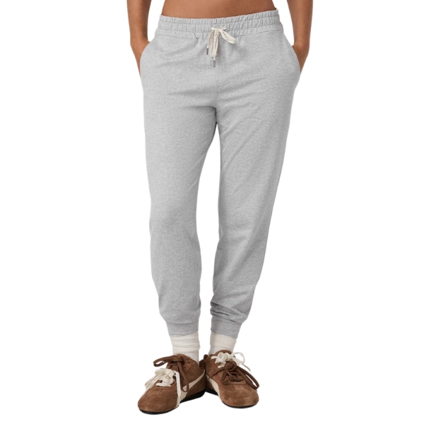 Image of femme person in grey Vuori joggers