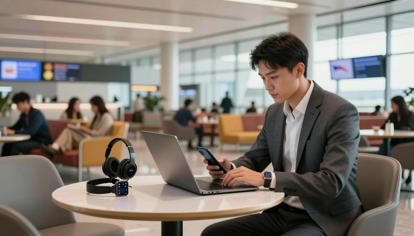 Enhancing Business Trips with Technology to Boost Productivity by George Dfouni

I often find that traveling for work feels like a chaotic juggling act. Between flight delays and endless emails, staying on top of my game is a constant challenge. Howe