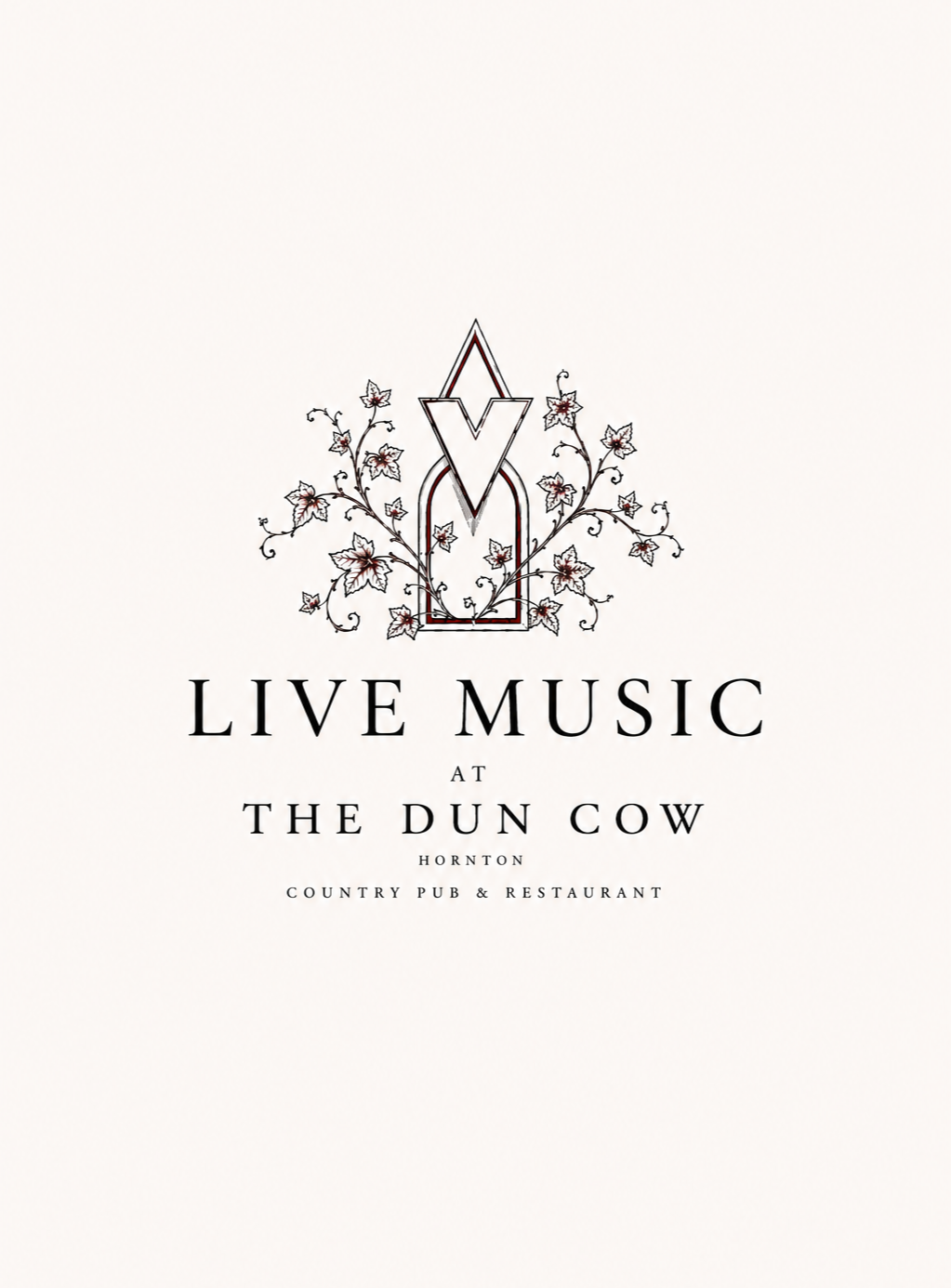Live music at The Dun Cow, Hornton, featuring live music with Josh White, Friday 11th September 2026 from 7-9pm