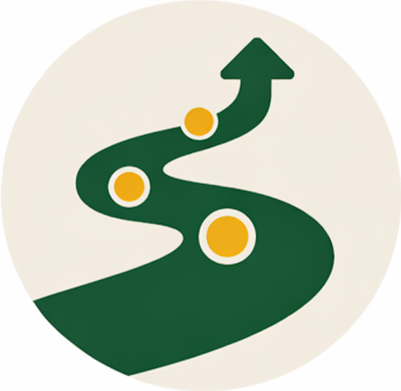 Simple icon with a green tag featuring a yellow checkmark and a white circle in the top right corner.