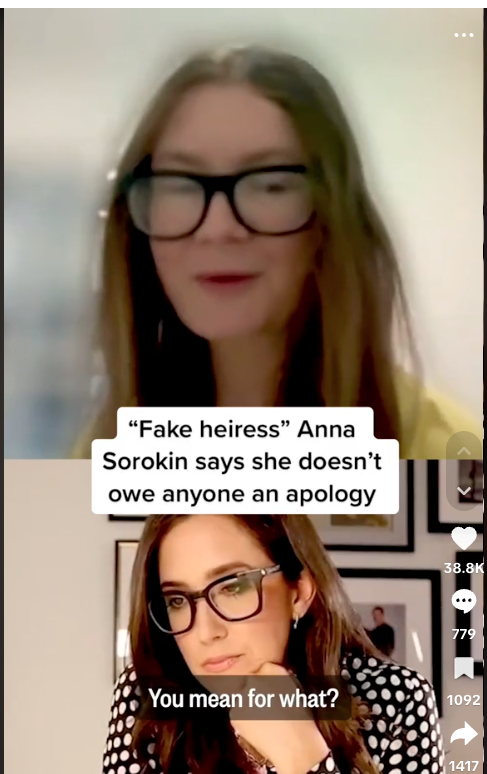 Anna Sorokin TikTok