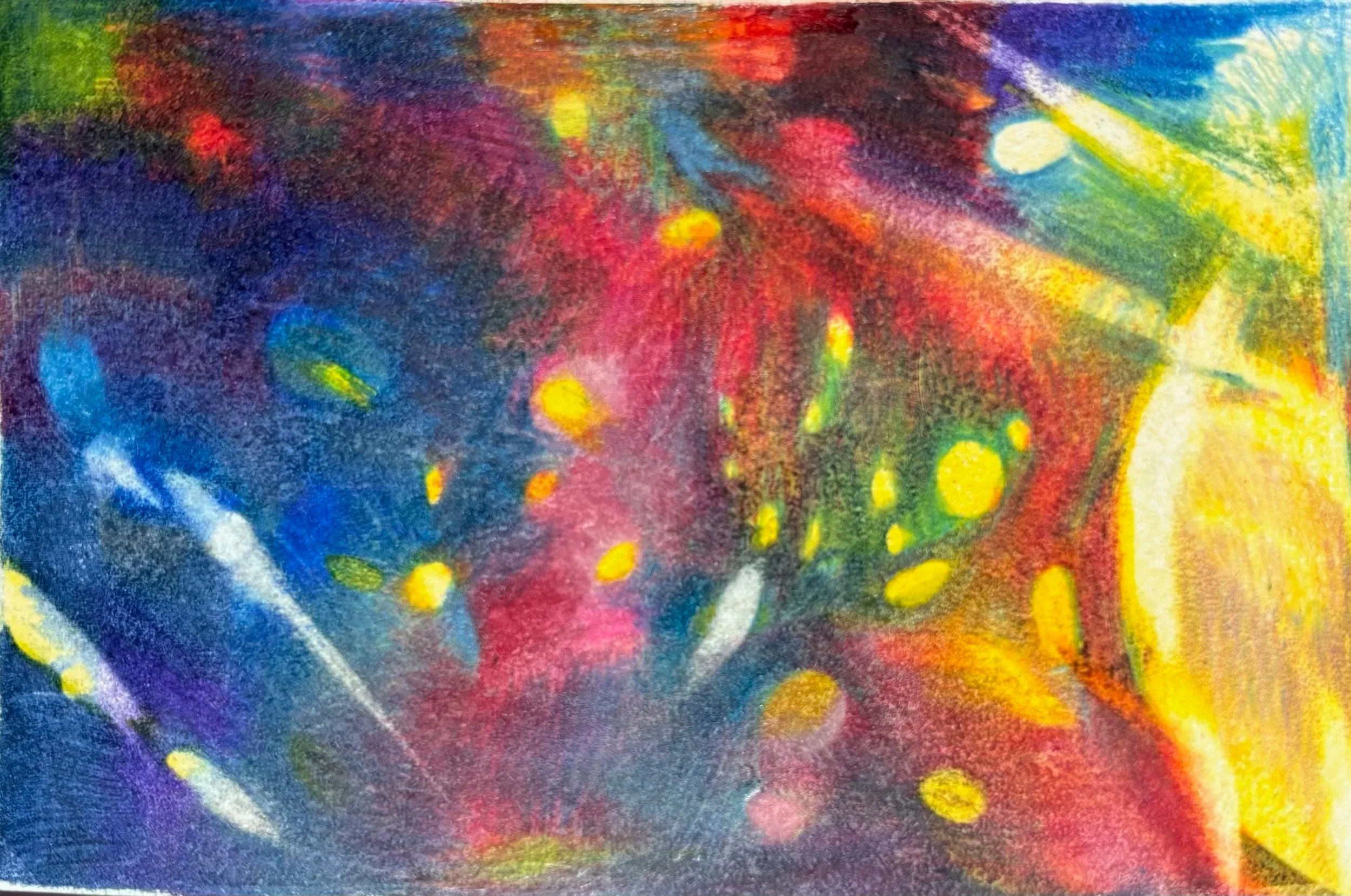 Starstruck
2025, color pencil on paper, 4 x 6 "