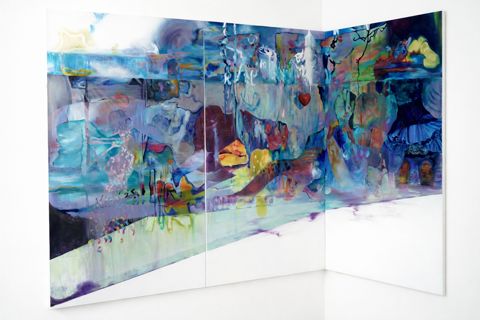 Untitled
(2023, oil on canvas, 63 x 114.5 " / 160 x 291cm)