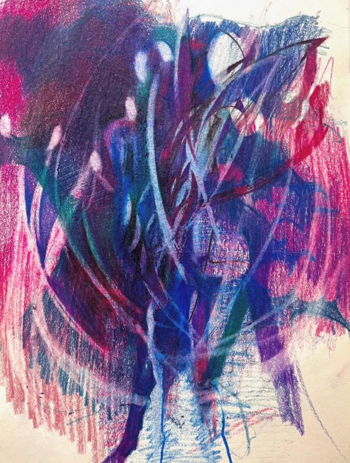 On The Edge of Last Night
2025, color pencil on paper, 11.2 x 8.2 "