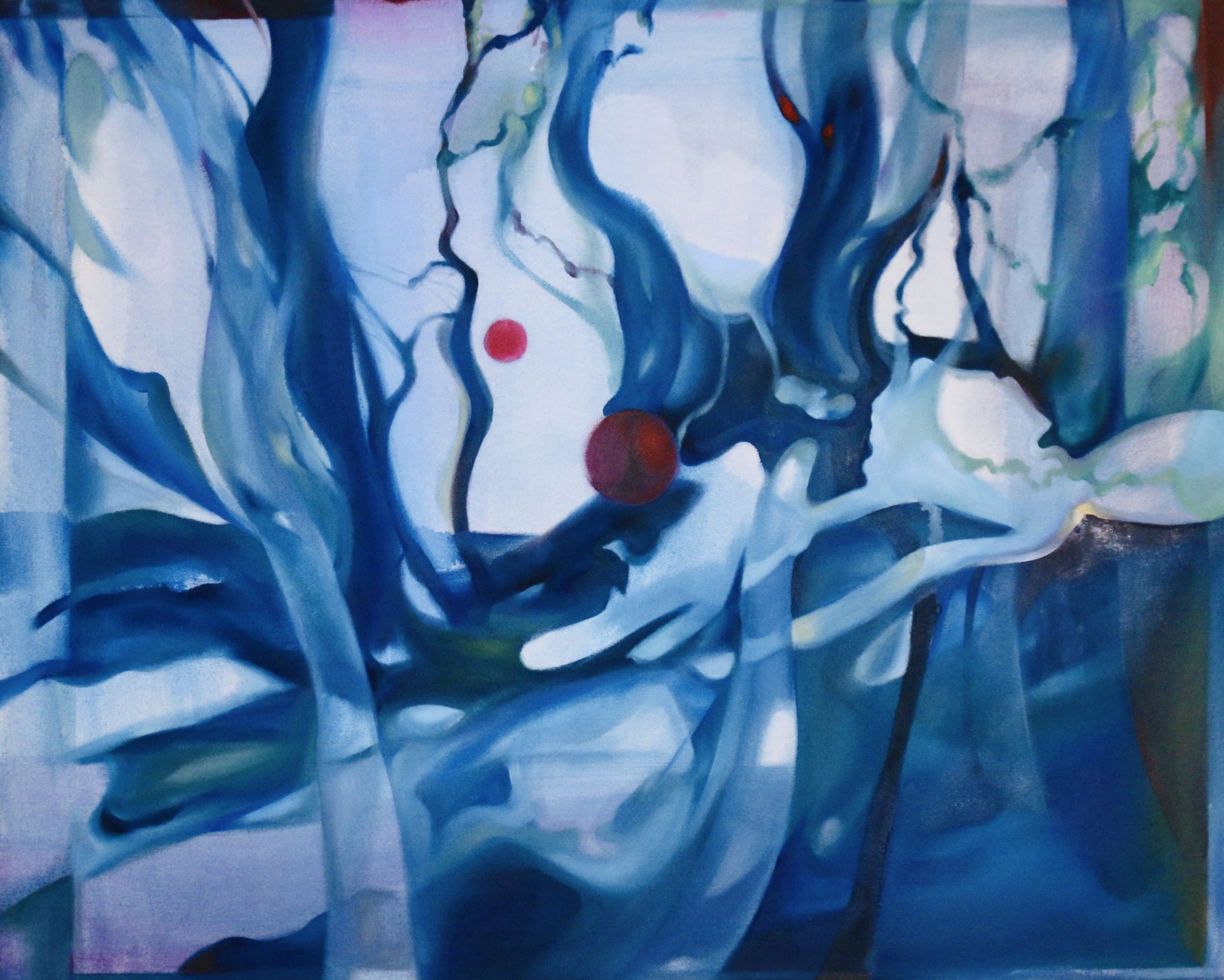  (2026, oil on cotton, 24 x 36 " / 61 x 91.5 cm)