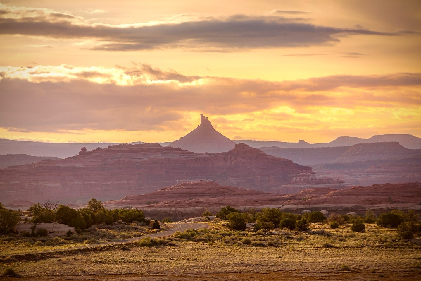 Sunrise over Canyonlands.
.
&ldquo;Wilderness is not a luxury but a necessity of the human spirit, and as vital to our lives as water and good bread. A civilization which destroys what little remains of the wild, the spare, the original, is cutting i