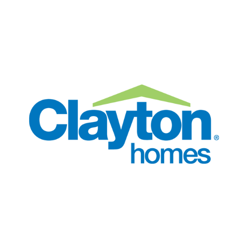 Clayton Homes logo with the company name and a stylized roof over the text.