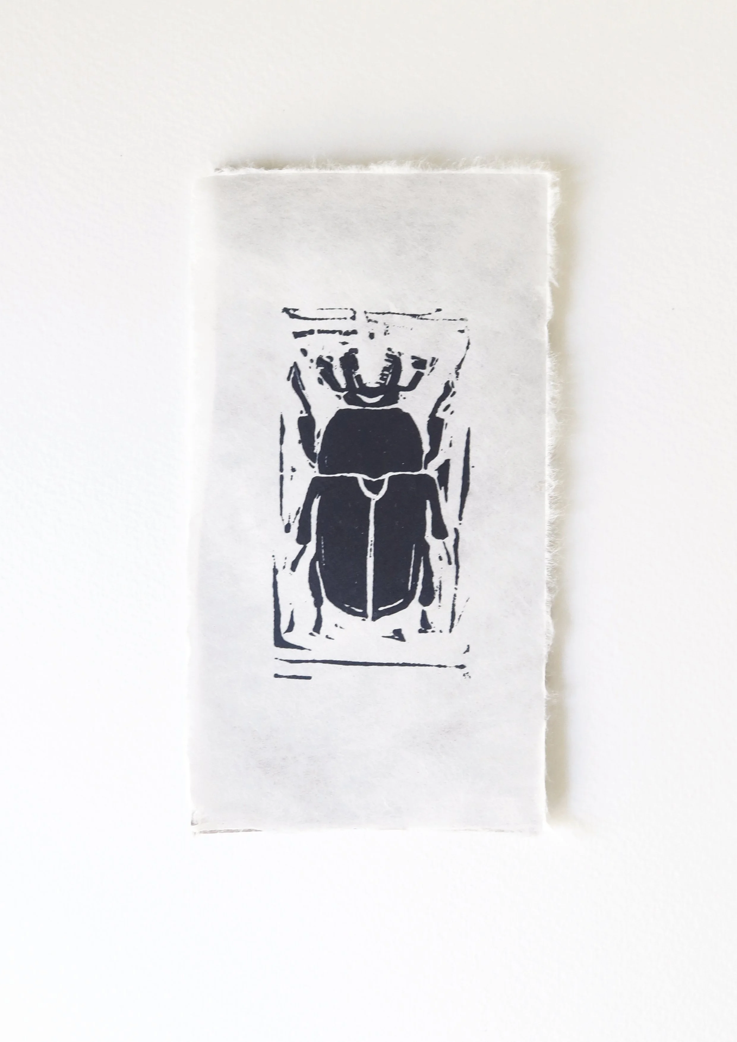 golden stag beetle (mini print)