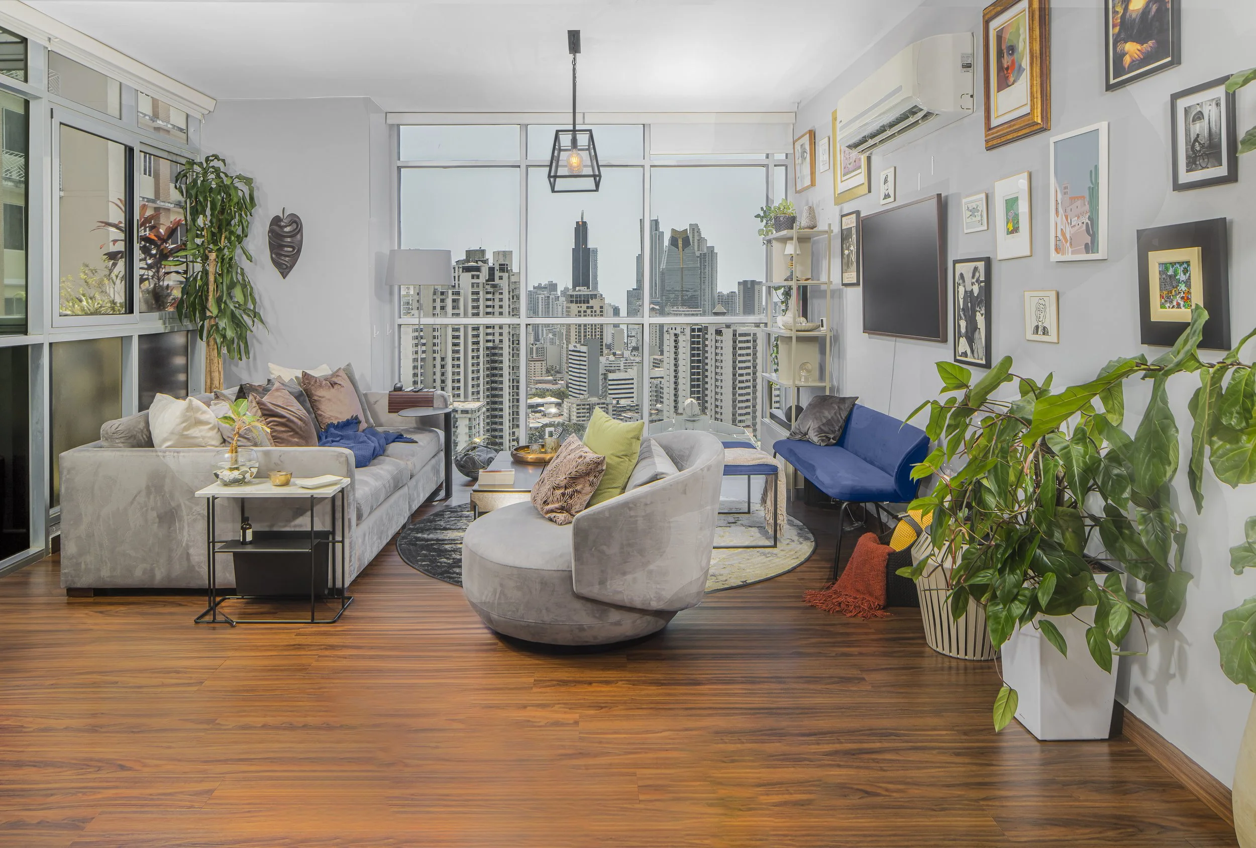 Recámara en PH Astoria El Cangrejo Panamá fotografía inmobiliaria profesional con luz natural