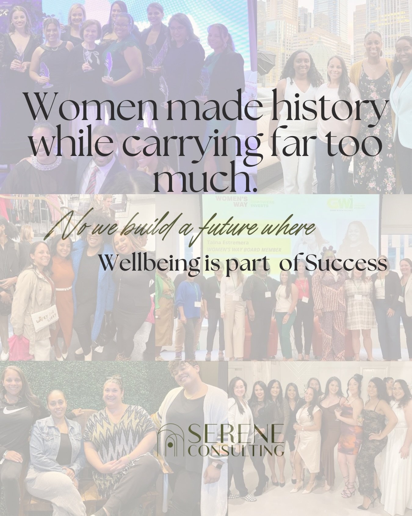The women in this collage represent just a glimpse of the powerful communities Serene Consulting has had the honor of working alongside over the years. Leaders, advocates, founders, healers, and change makers who are pushing against systems that once
