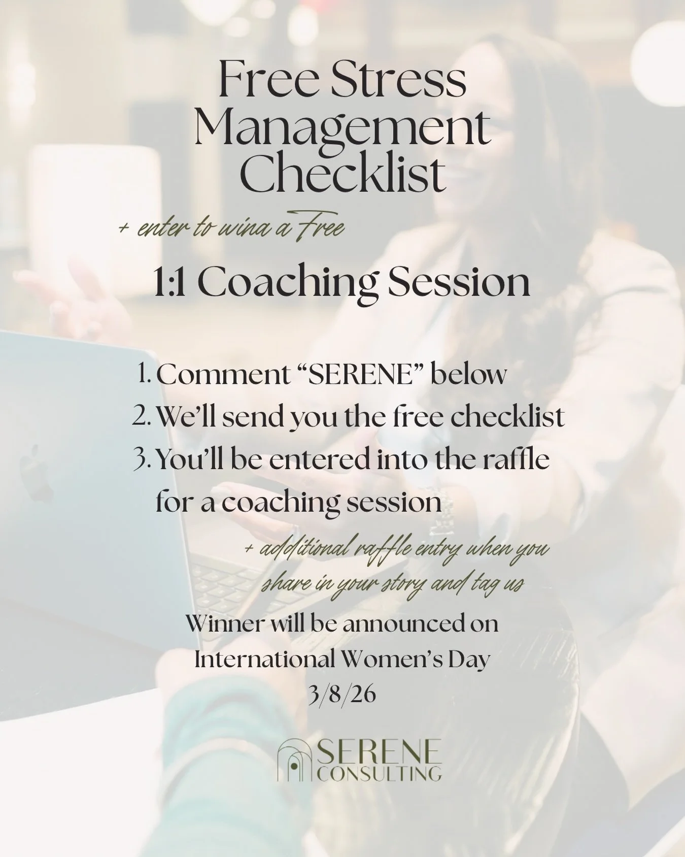 For generations, women have carried the weight of workplaces, families, communities, and change.

And while women have made history doing it, burnout should not be the cost of leadership.

At Serene Consulting, we are committed to helping women move 