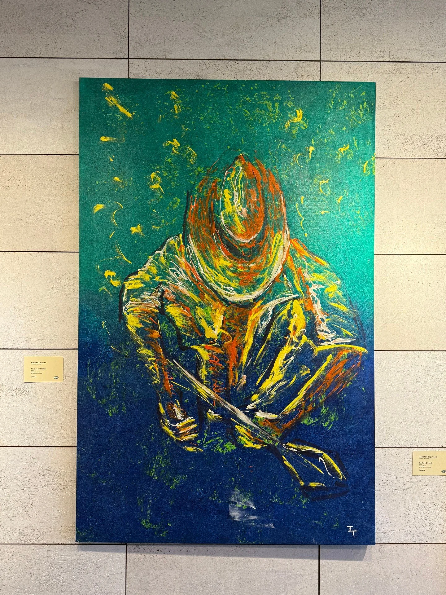 Sounds of Silence by Ismael Tercero.

 Sometimes the most powerful moments exist in the spaces between&mdash;where words fade and presence deepens.

Art seen at @foundationat212