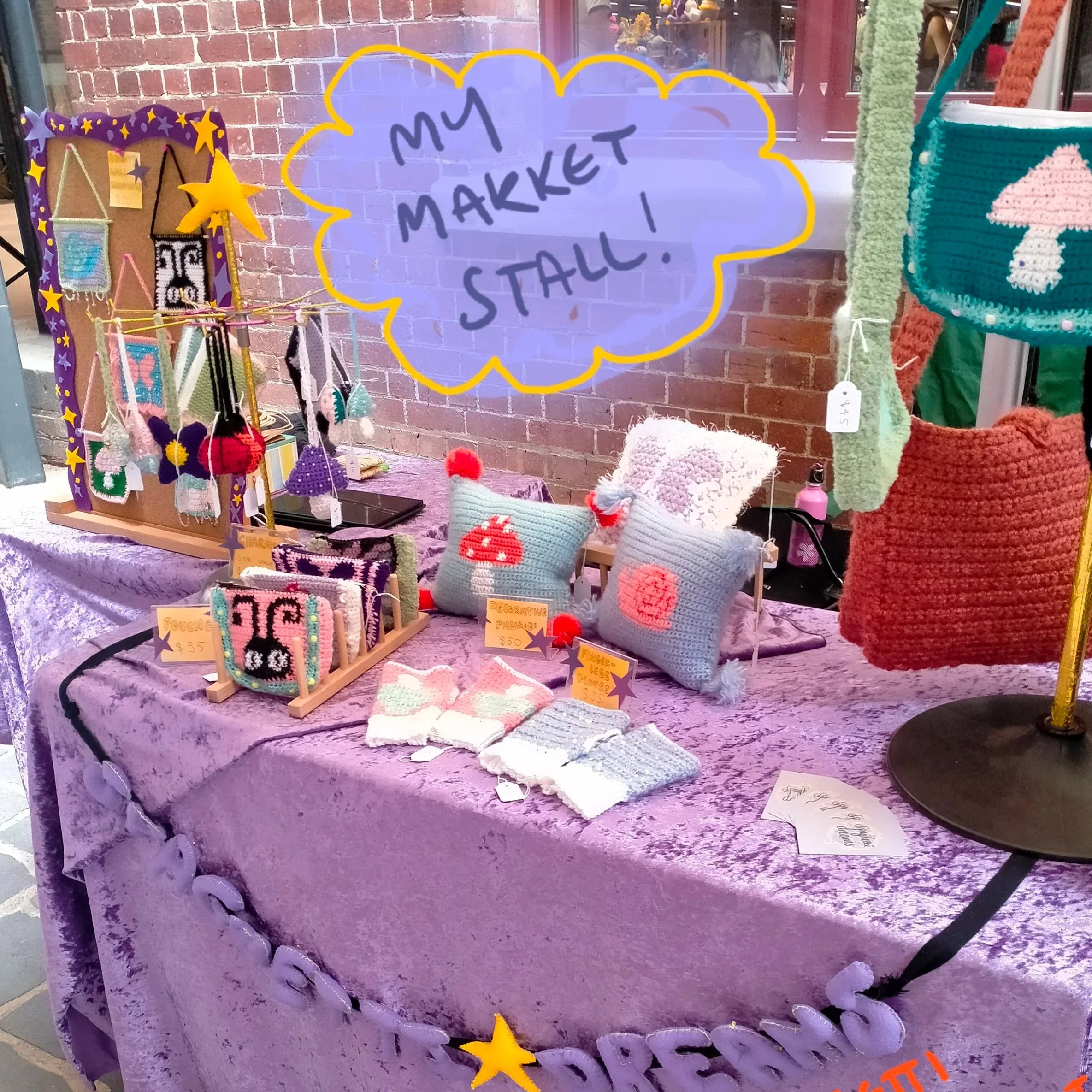 How my first market went ~ and my set up!