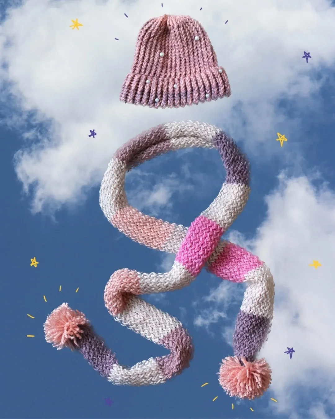 ₊˚｡⋆ Hello there ⋆｡˚₊
I've definitely been in a beanie and scarf making mood lately!! Here is another little pair I made recently~~ 
I'm stocking up for some upcoming markets ☆ let you know the details soon ♡
₊˚｡⋆❆⋆｡˚₊&deg;₊˚｡⋆❆⋆｡˚₊
#knittedaccessori