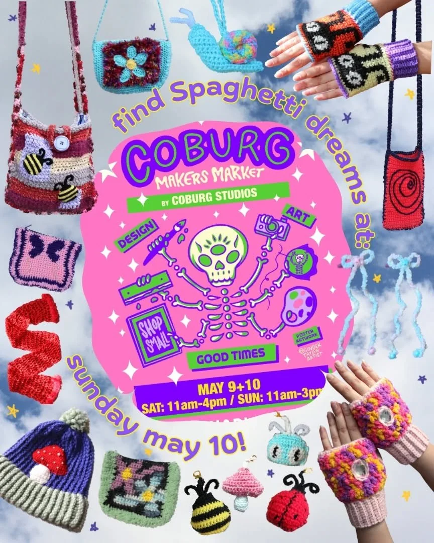 ☼ Hello there ☼
I'm so excited to be back again at the @coburg_makers_market ~☆
I'll be there on Sunday the 10th and will be bringing lots of crochet and knitted accessories ~♡
If you're in the area, come pop by ~ this market is filled with so many i